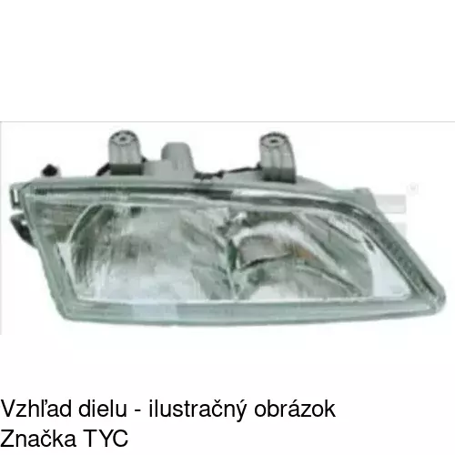 Hlavný reflektor 2732090E /POLCAR/ - obr. 1