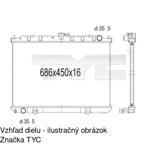 Chladiče vody POLCAR 2746082K