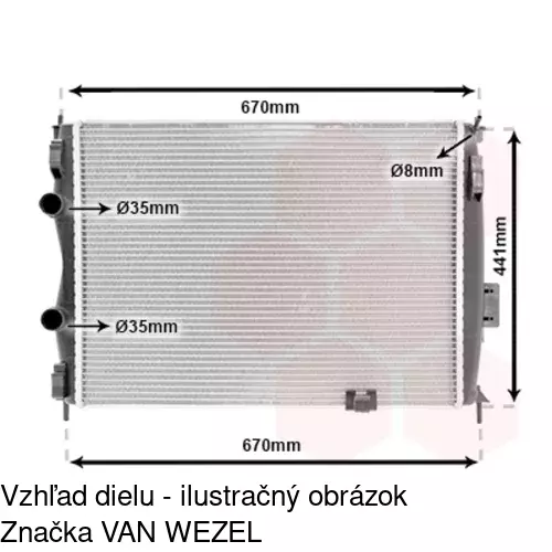 Chladiče vody 2759081K /POLCAR/ - obr. 1