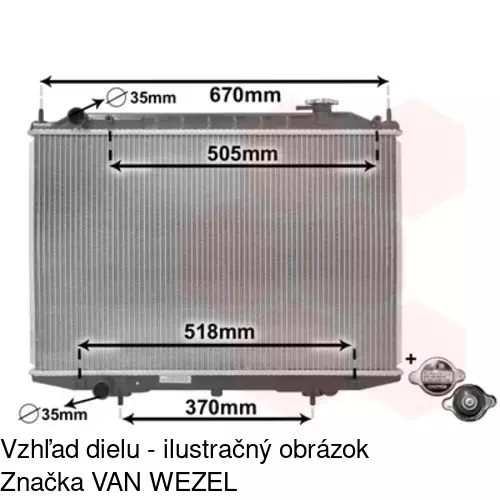 Chladiče vody 279708-1 /POLCAR/ - obr. 1