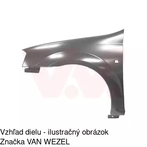 Predný blatník 280001 /POLCAR/ - obr. 1