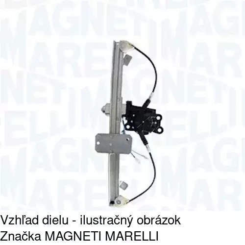 Elektrický mechanizmus okna dverí 2820PSE2E /POLCAR/ - obr. 2
