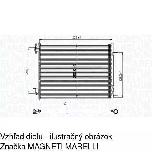 Chladiče klimatizácie POLCAR 28B1K81X