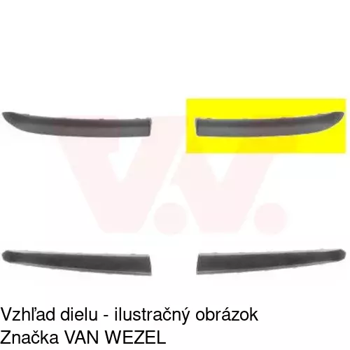 Lišta nárazníka 30220717 /POLCAR/ - obr. 2