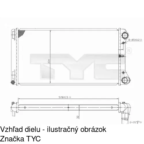 Chladiče vody POLCAR 302208-4