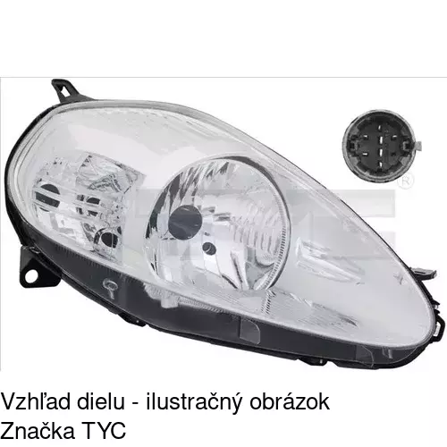 Hlavný reflektor POLCAR 3024096E