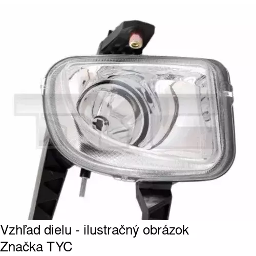 Hmlové svetlo - predné POLCAR 3024300E