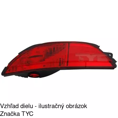 Hmlové svetlo - zadné POLCAR 302497-U