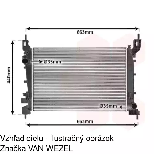 Chladiče vody 302508-1 /POLCAR/ - obr. 2