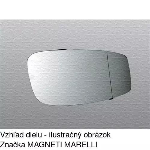 Sklo vonkajšieho zrkadla s držiakom 3030545E /POLCAR/ - obr. 5