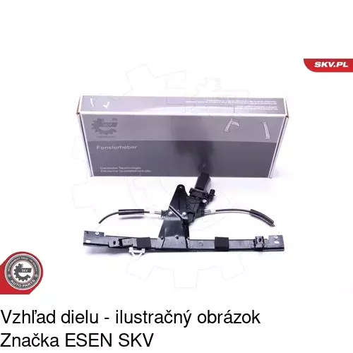 Elektrický mechanizmus okna dverí 3040PSE1 /POLCAR/ - obr. 4
