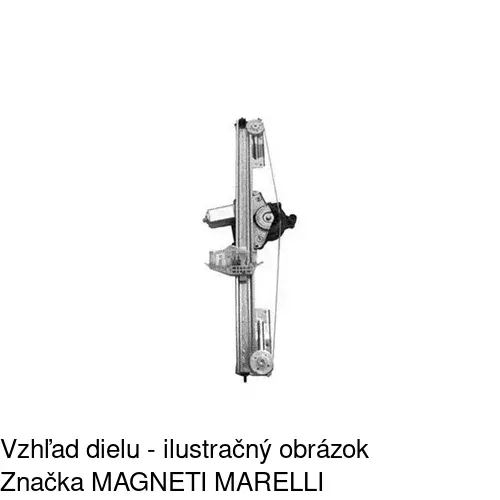 Elektrický mechanizmus okna dverí 3042PSE4CE /POLCAR/ - obr. 1
