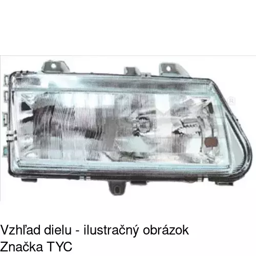 Hlavný reflektor POLCAR 306009-V
