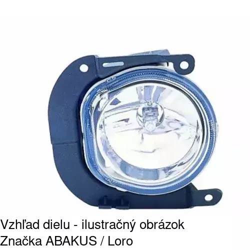 Hmlové svetlo - predné 308529-E /POLCAR/ - obr. 3