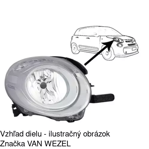 Hlavný reflektor 30L1100E /POLCAR/ - obr. 5