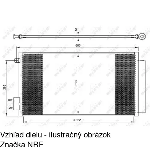 Chladiče klimatizácie 30L1K8C2 /POLCAR/ - obr. 1
