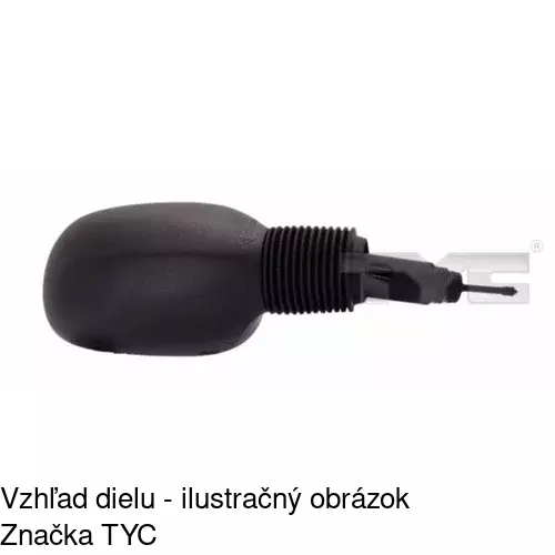 Sklo vonkajšieho zrkadla s držiakom 3200541M /POLCAR/ - obr. 2