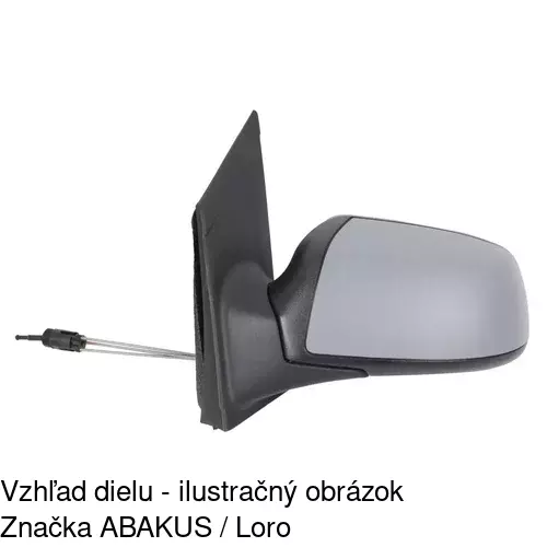 Vonkajšie zrkadlo 3202511E /POLCAR/ - obr. 3