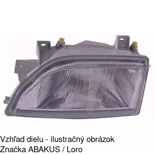 Hlavný reflektor 3206090E /POLCAR/ - obr. 1
