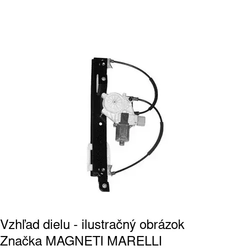 Mechanizmus sťahovania okna elektrický bez motora POLCAR 3219PSG3