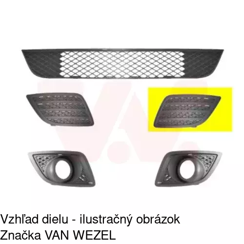 Záslepka otvoru hmlovky 323727-1 /POLCAR/ - obr. 1