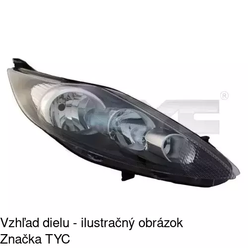 Hlavný reflektor 323810-E /POLCAR/ - obr. 1