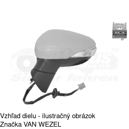 Rám vonkajšieho zrkadla 323854PE /POLCAR/ - obr. 5