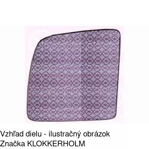 Sklo vonkajšieho zrkadla s držiakom 3256556M /POLCAR/ - obr. 2