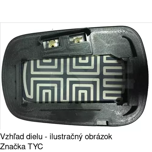 Sklo vonkajšieho zrkadla s držiakom 3257543E /POLCAR/ - obr. 4