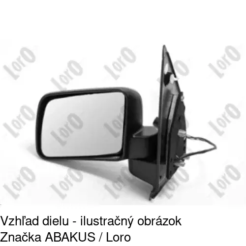 Vonkajšie zrkadlo 3259523S /POLCAR/ - obr. 3