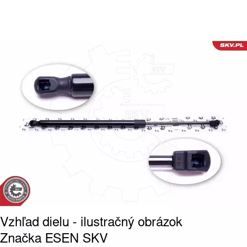Plynová pružina 3275AB /POLCAR/ - obr. 3