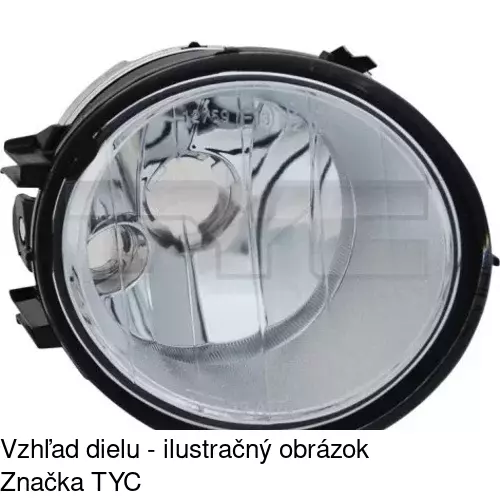 Hmlové svetlo - predné POLCAR 3280290E