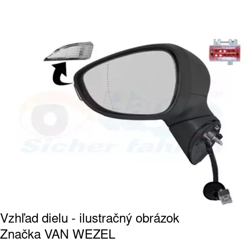 Vonkajšie zrkadlo 32B1513M /POLCAR/ - obr. 4