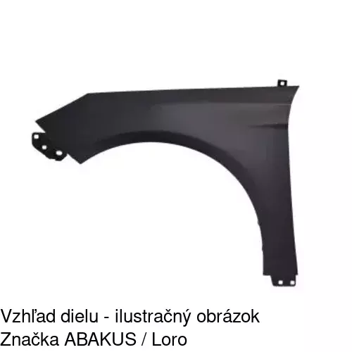 Predný blatník 32C101 /POLCAR/ - obr. 2