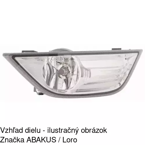 Hmlové svetlo - predné 32D130-E /POLCAR/ - obr. 2