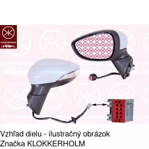 Vonkajšie zrkadlo POLCAR 32L1523M