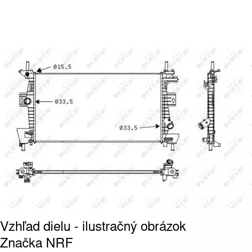Chladiče vody 32M1081K /POLCAR/ - obr. 1