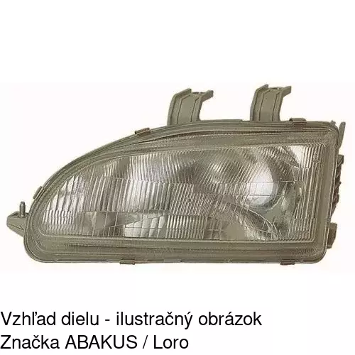 Hlavný reflektor 380709-E /POLCAR/ - obr. 1