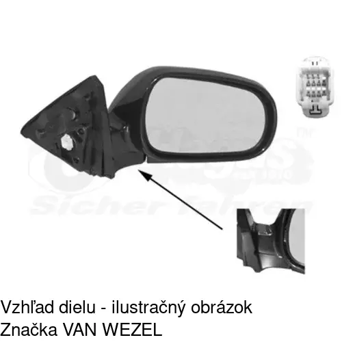 Vonkajšie zrkadlo 3810524M /POLCAR/ - obr. 5