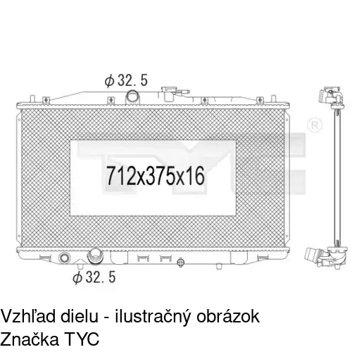 Chladiče vody POLCAR 3833081K