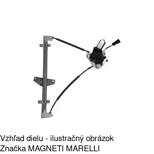 Elektrický mechanizmus okna dverí POLCAR 4003PSE2