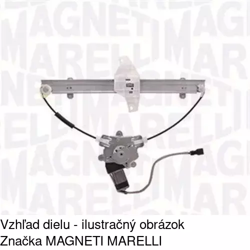 Mechanizmus sťahovania okna elektrický bez motora POLCAR 4007PSG1