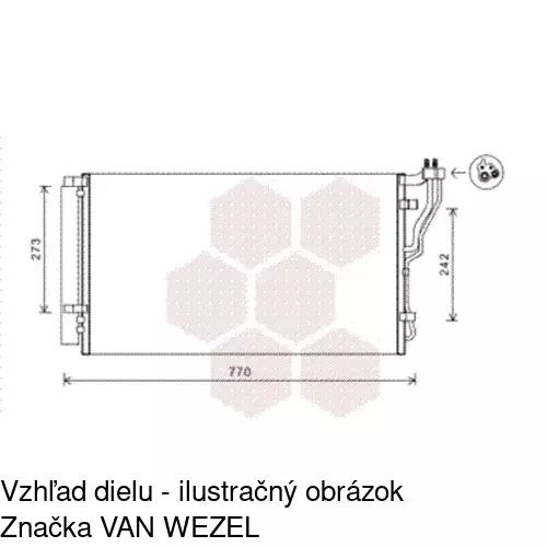 Chladiče klimatizácie 4027K8C1 /POLCAR/ - obr. 2