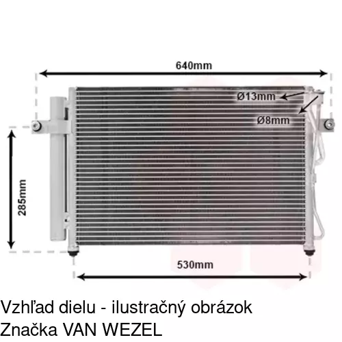 Chladiče klimatizácie 4042K83X /POLCAR/ - obr. 2
