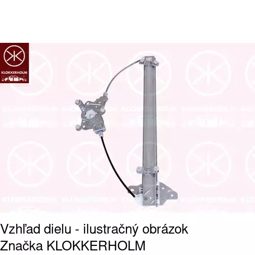 Mechanizmus sťahovania okna elektrický bez motora 4042PSG1 /POLCAR/ - obr. 1