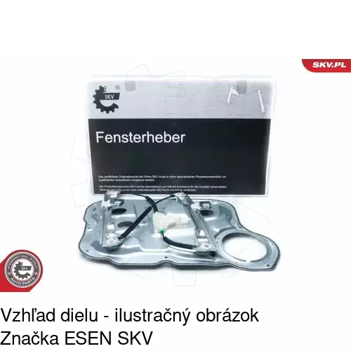 Mechanizmus sťahovania okna elektrický bez motora 4051PSG2E /POLCAR/ - obr. 1