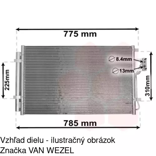 Chladiče klimatizácie 4052K8C1 /POLCAR/ - obr. 3