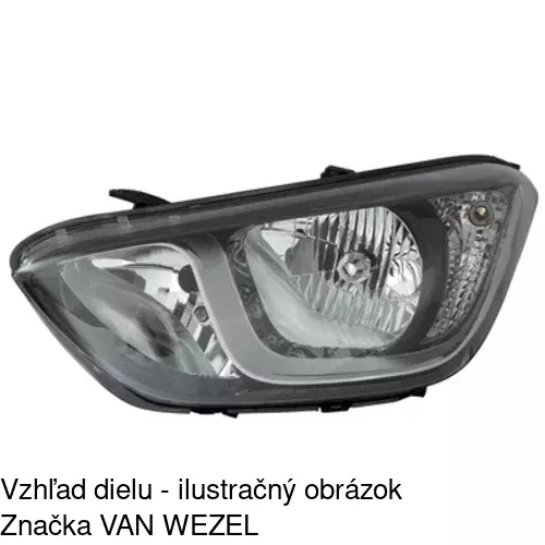 Hlavný reflektor 40B2090E /POLCAR/ - obr. 2