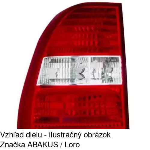 Zadné svetlo POLCAR 4103871E