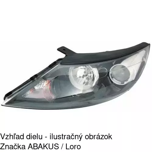 Hlavný reflektor 4104091E /POLCAR/ - obr. 2